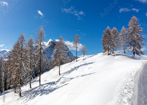 Winter in the Dolomites mountain, Italy © Posztós János
