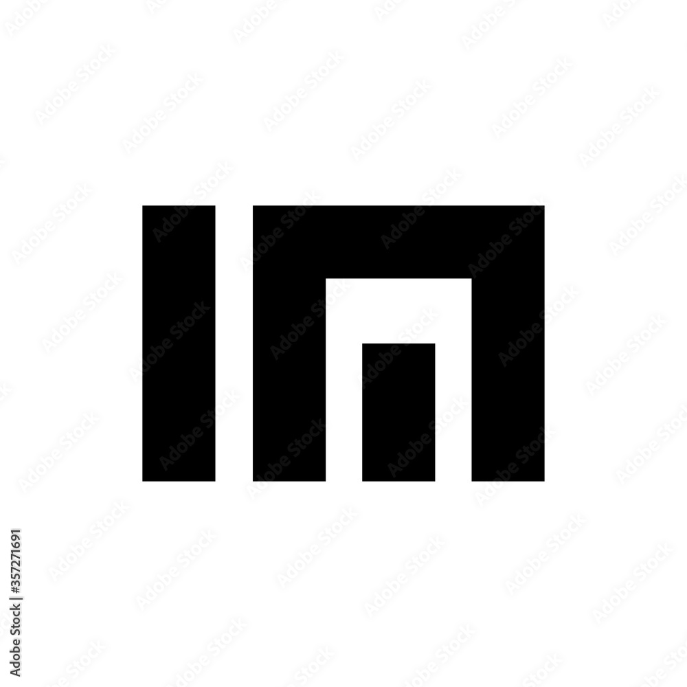 IM letter logo design vector - obrazy, fototapety, plakaty 