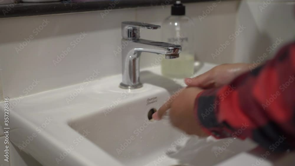 Hygiene concept. Washing hands Hygiene concept. Washing hands