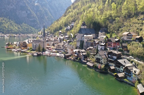 Drone shots of churches and lakes 
