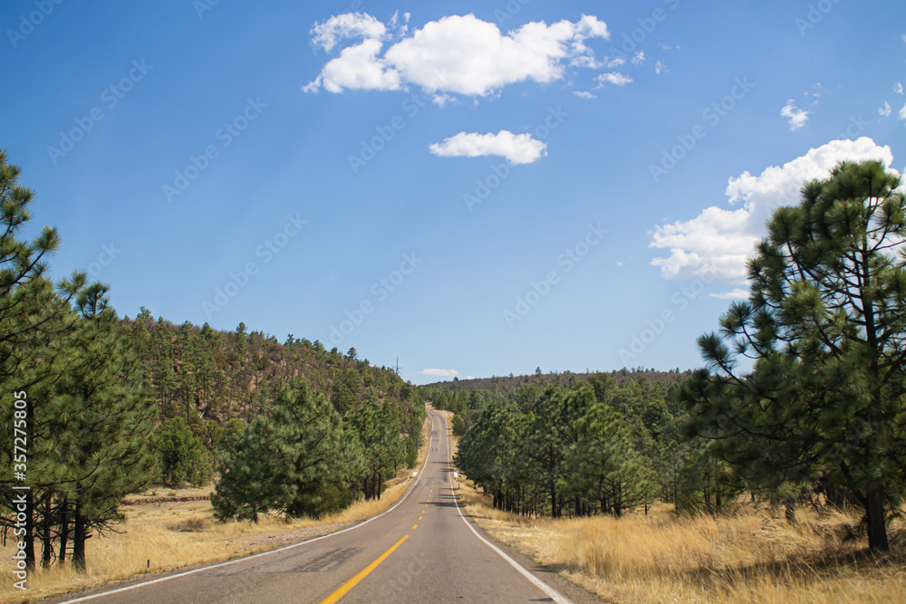 Viaje en carretera de chihuahua en sierra tarahumara