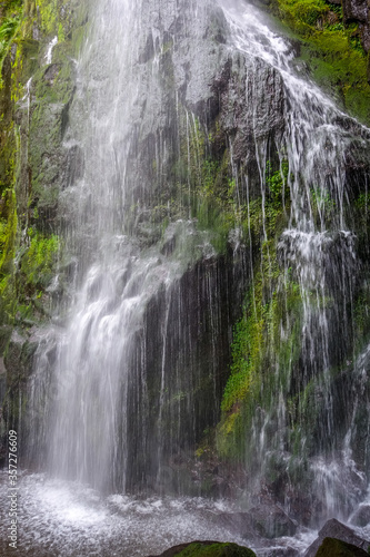 Waterfall of the Luc  Mandailles  Cantal  France