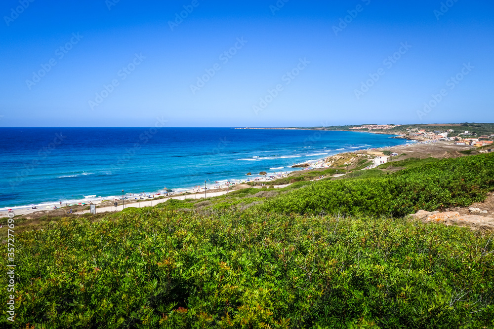 Tharros archaeological site and seascape, Sardinia