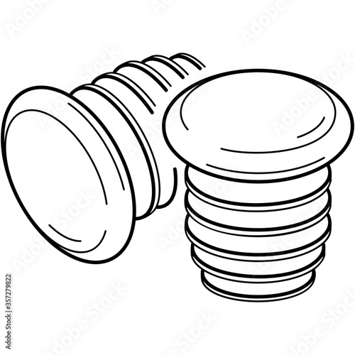 Plastic bar end plugs