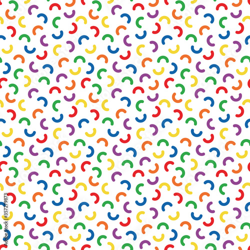 Rainbow Confetti Seamless Pattern - Colorful confetti repeating pattern design