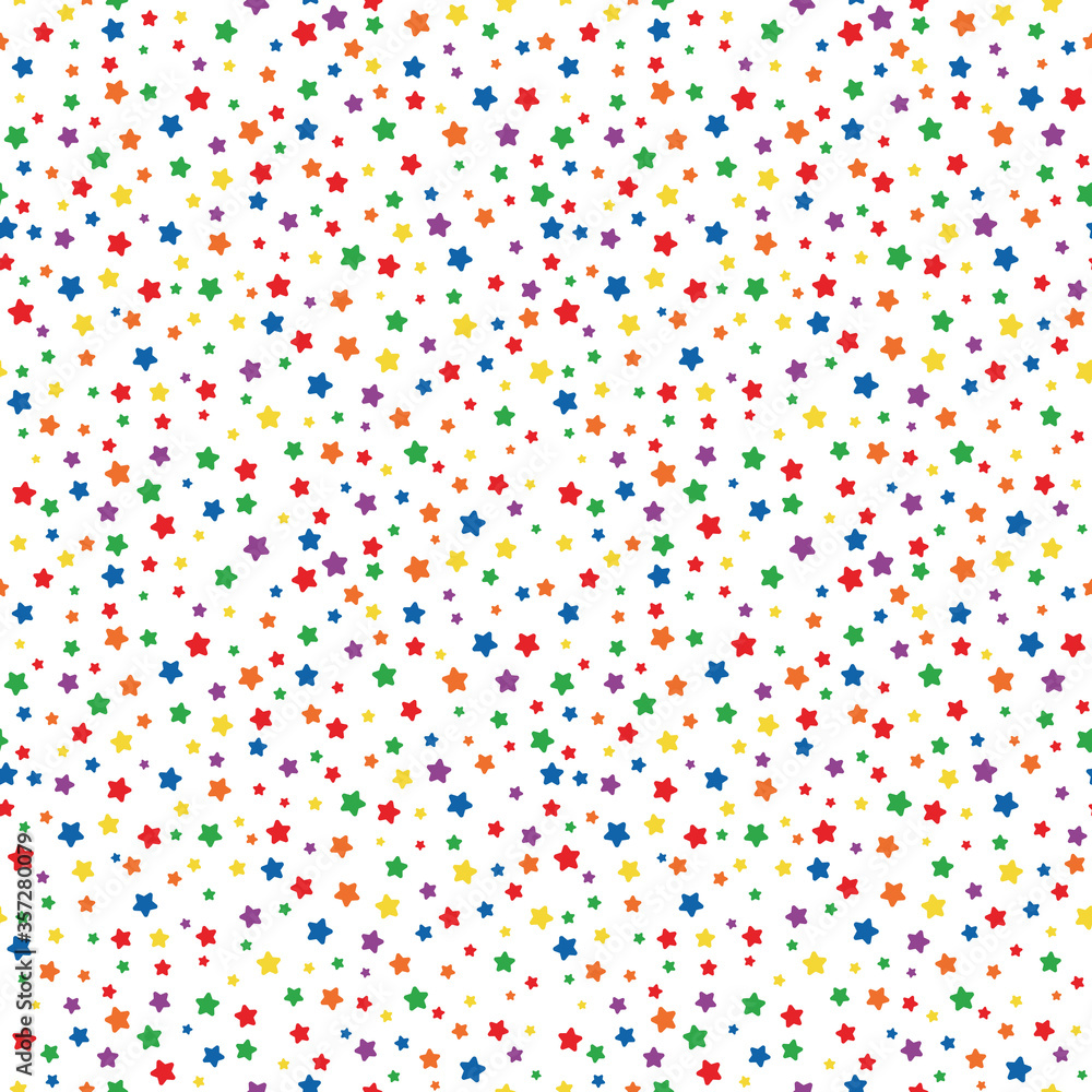Rainbow Confetti Seamless Pattern - Colorful confetti repeating pattern design Rainbow Confetti Seamless Pattern - Colorful confetti repeating pattern design