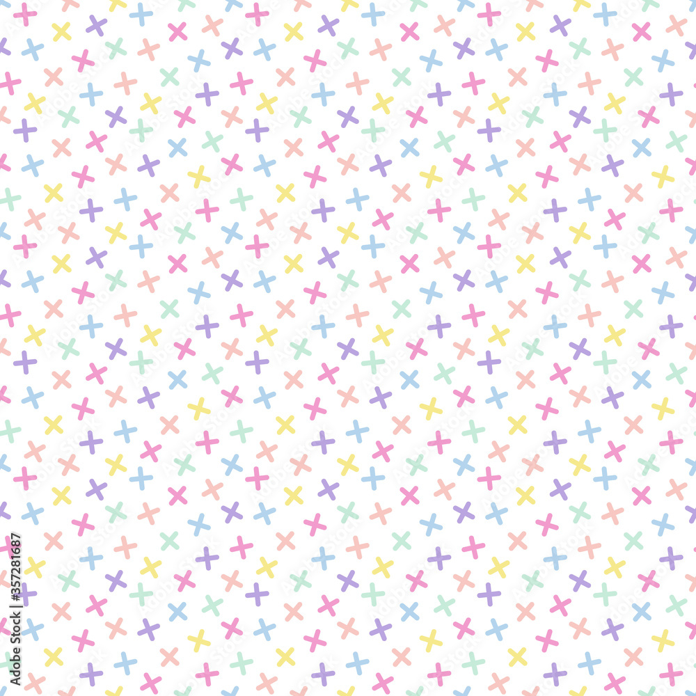Rainbow Confetti Seamless Pattern - Colorful confetti repeating pattern design