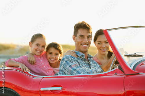 Family in convertible together © Dan Dalton/KOTO