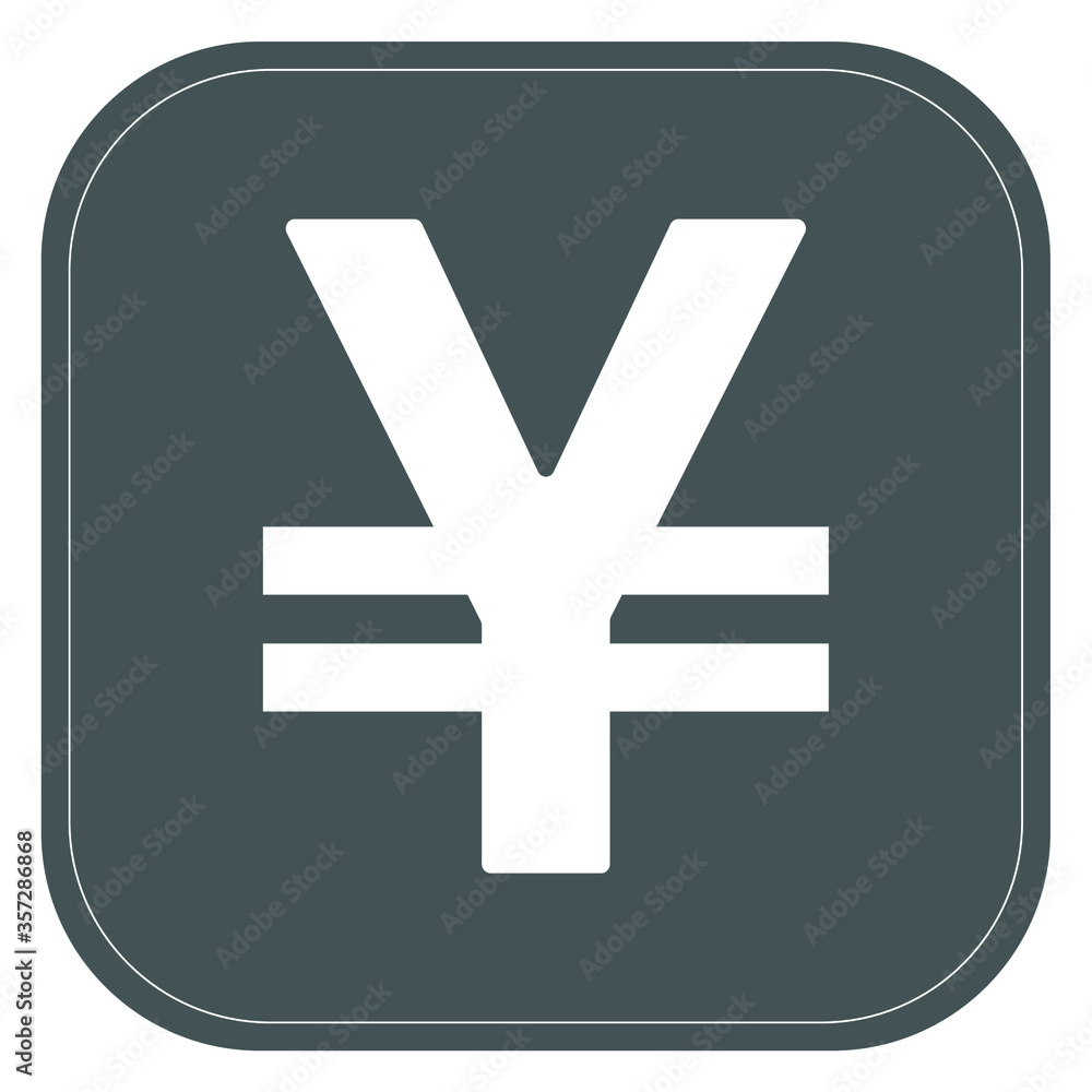 Chinese yuan icon, symbol, gray, Vector Chinese yuan icon, symbol, gray, Vector