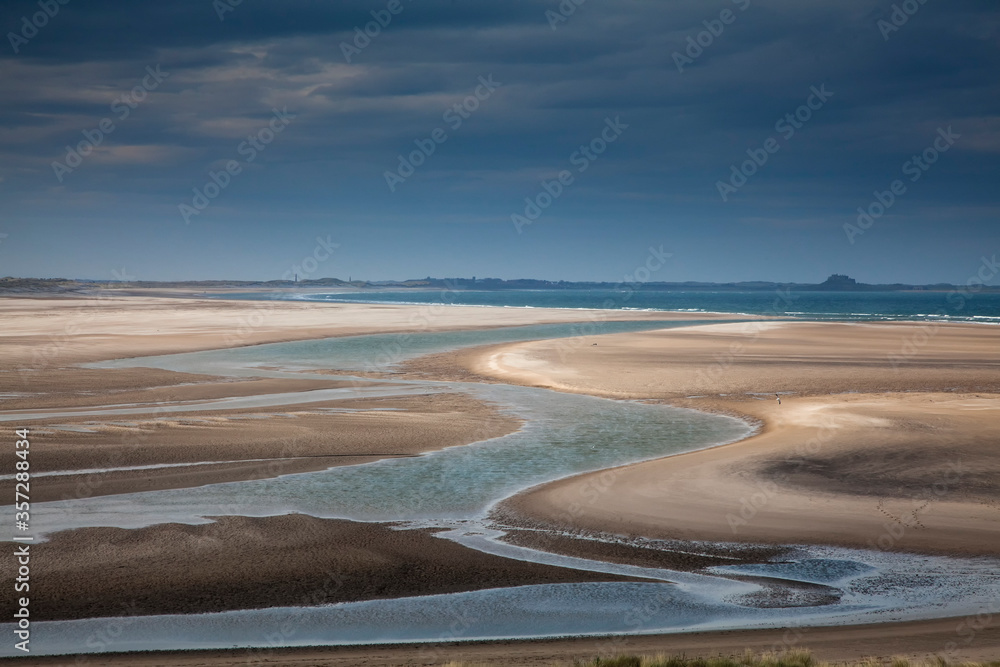 Beach at low tide