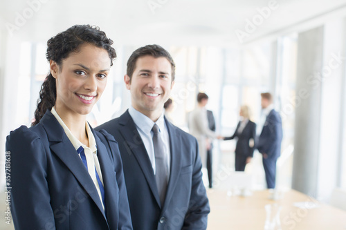 Photography Business people smiling in office
