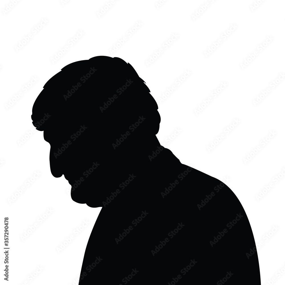 a man head silhouette vector a man head silhouette vector