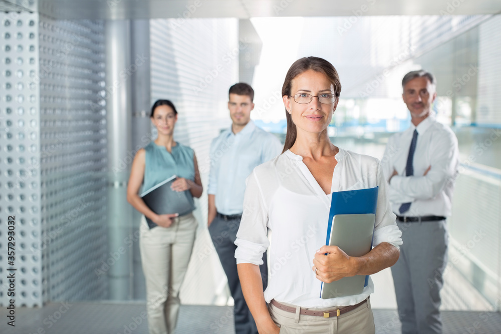 Fototapeta premium Portrait of confident business people