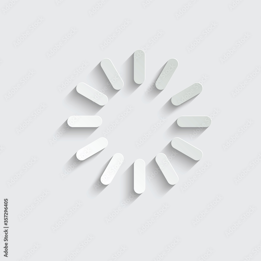 Obraz premium paper Loading - vector icon