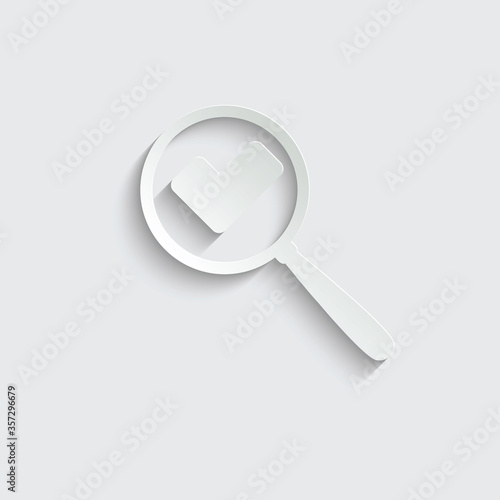 paper Search icon  with check mark vector 