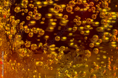 orange soda  bubbles