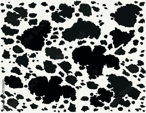 Cow leather skinblack white pattern.