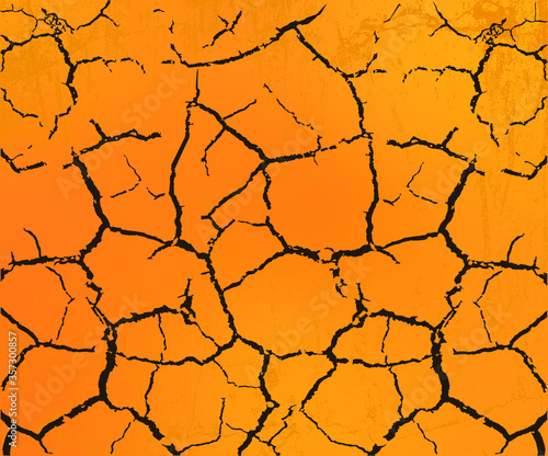 Dry cracked earth texture pattern background.