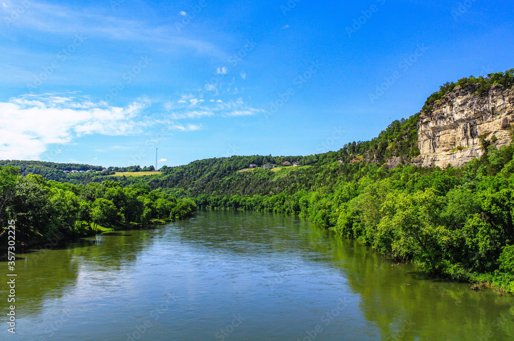 White Bluff Cliff on the White River in Arkansas White Bluff Cliff on the White River in Arkansas