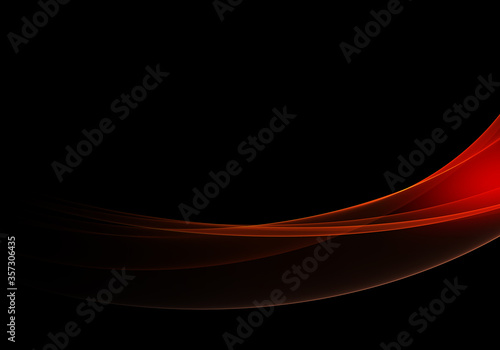 Abstract background waves. Black and scarlet red abstract background for wallpaper oder business card