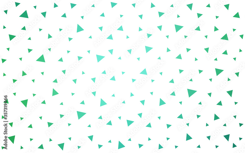 Light Green vector abstract polygonal template. Light Green vector abstract polygonal template.