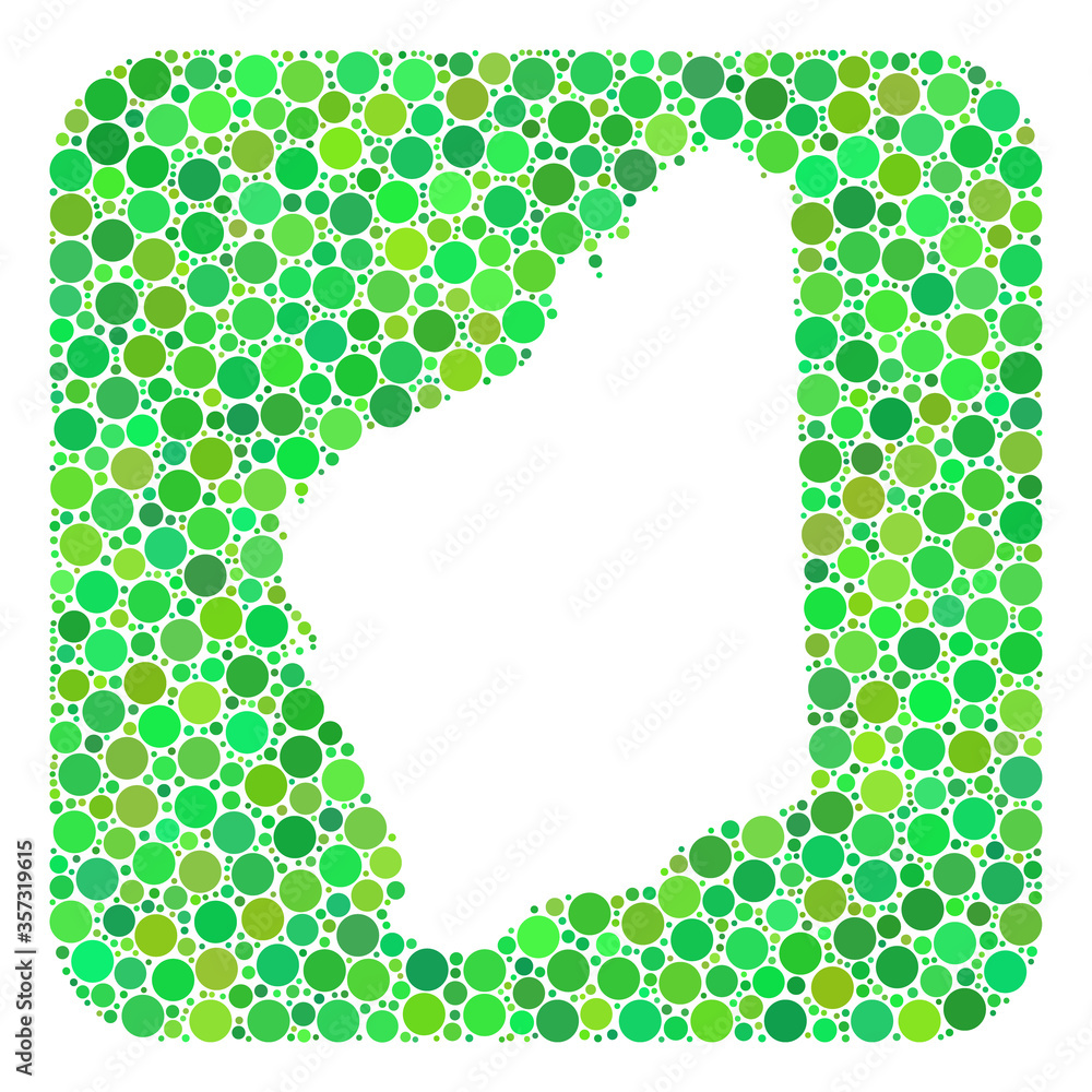 Map of Western Australia collage designed with rounded rectangle and ...