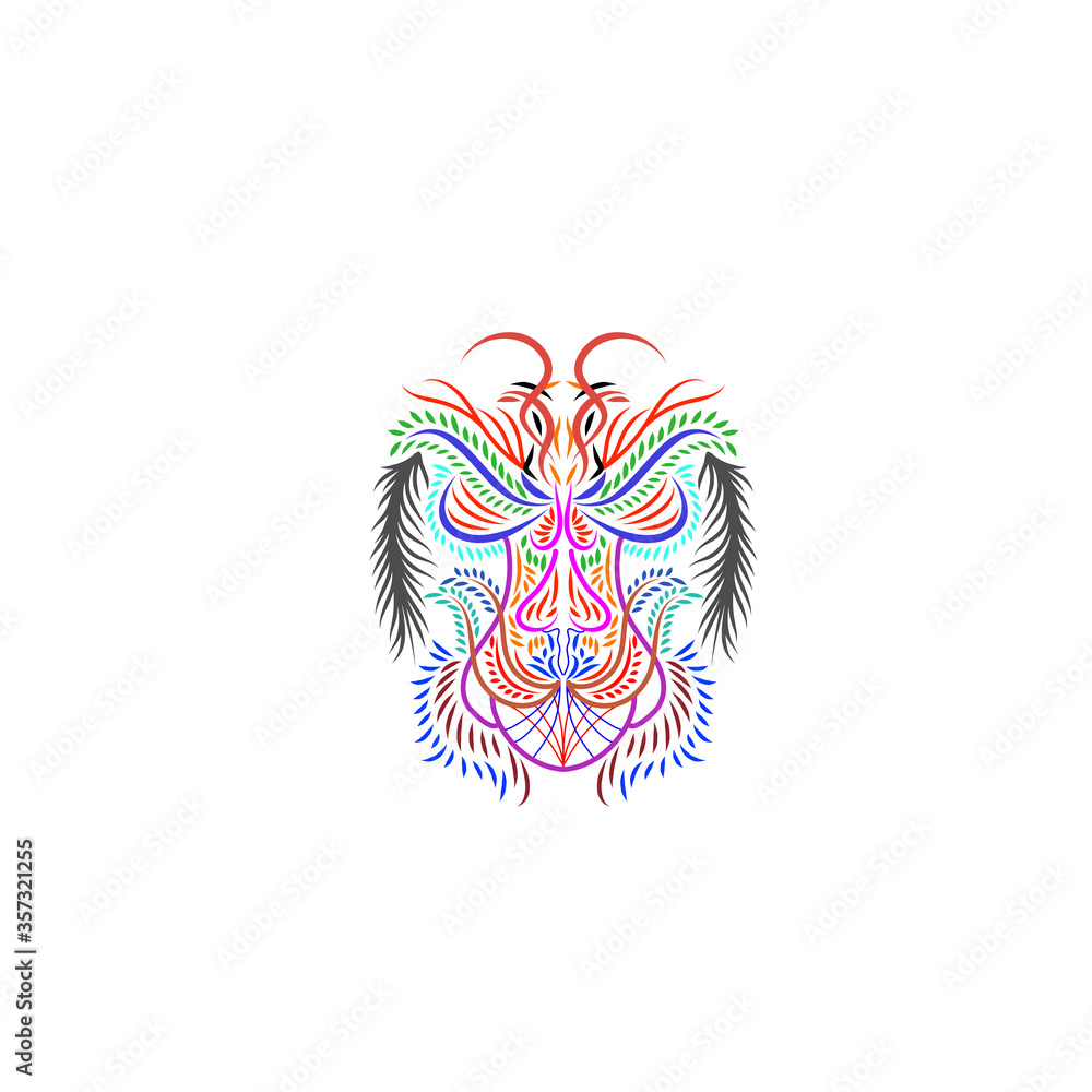 Obraz premium The inspiration of the angels of the sheep and the tiger. Modern and stylist vector illustration