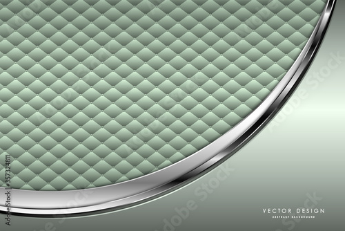 Abstract background luxury of green with upholstery modern design vector illustration.