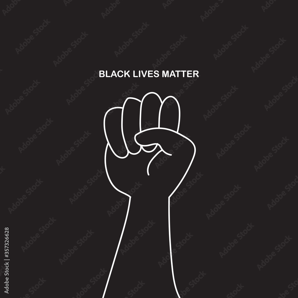 Black lives matter typography about human right of black people in Us. America vector. Black lives matter typography about human right of black people in Us. America vector.