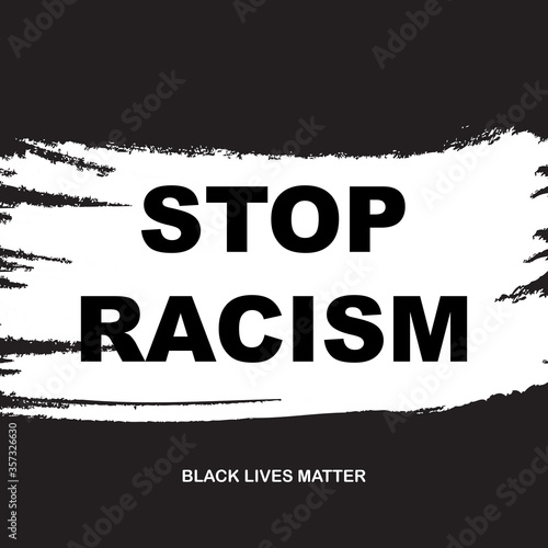 Black lives matter typography about human right of black people in Us. America vector.
