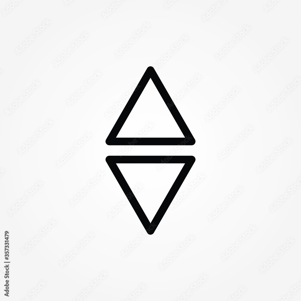 outline button escalator icon vector illustration outline button escalator icon vector illustration
