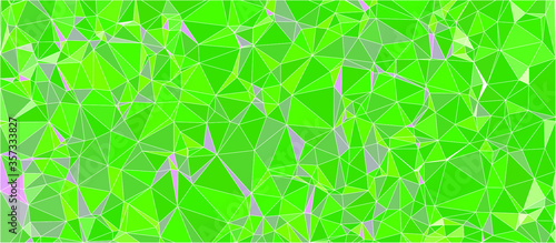 abstract geometric triangle shaped colorful vector background with vector lines can be used as pattern, texture, wallpaper or banner mixture of light green tones