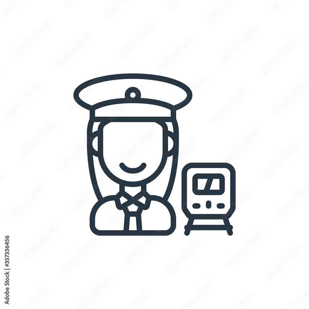 conductor vector icon. conductor editable stroke. conductor linear ...