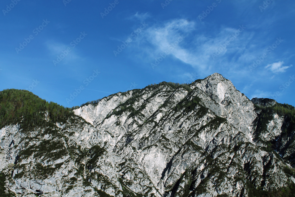 mountain landscape with blue sky