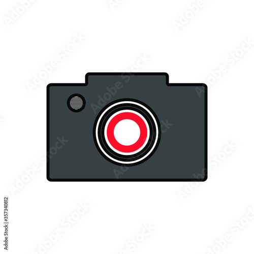icon camera vector design isolated white