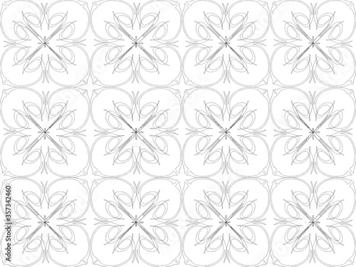 Seamless pattern design with floral background elements, beautiful ornaments