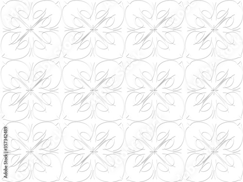 Seamless pattern design with floral background elements  beautiful ornaments