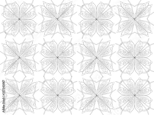 Seamless pattern design with floral background elements  beautiful ornaments