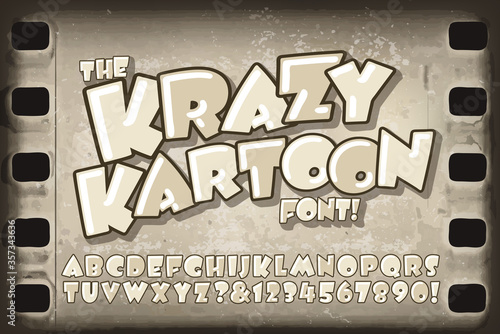 Krazy Kartoon Vintage Cartoon Alphabet
