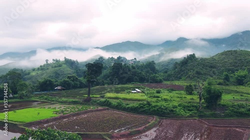 mountain landscape with road