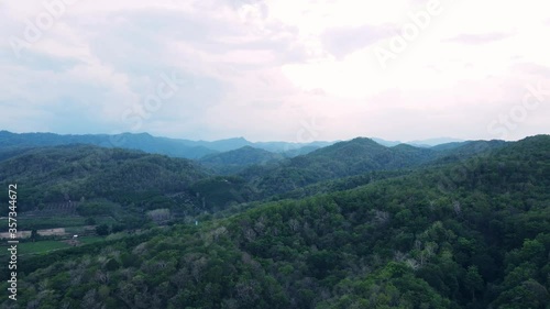 mountain landscape with clouds
