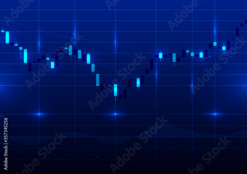 Digital stock market trading background.