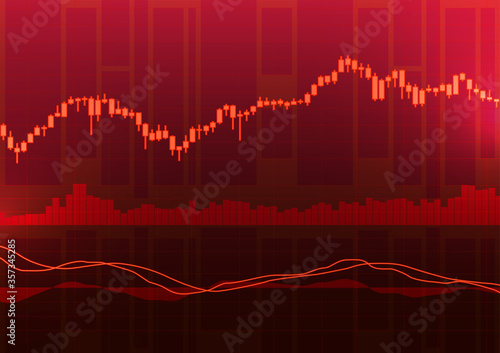 Digital stock market trading background.