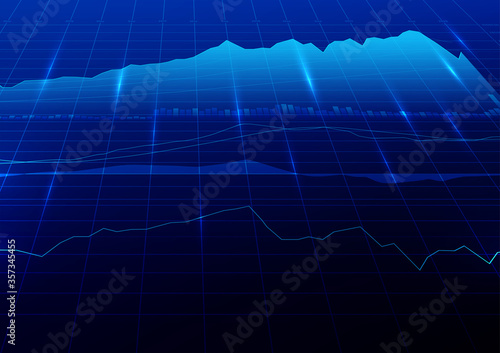 Digital stock market trading background.