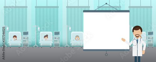 Medical service with blank screen