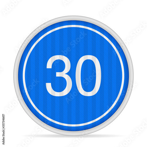 Minimum speed limit road sign