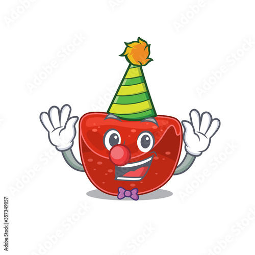 smiley clown meatloaf cartoon character design concept