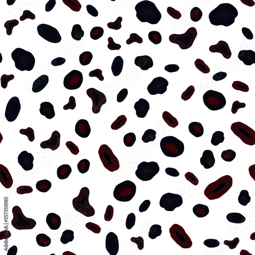 Dark Red vector seamless pattern with spheres.