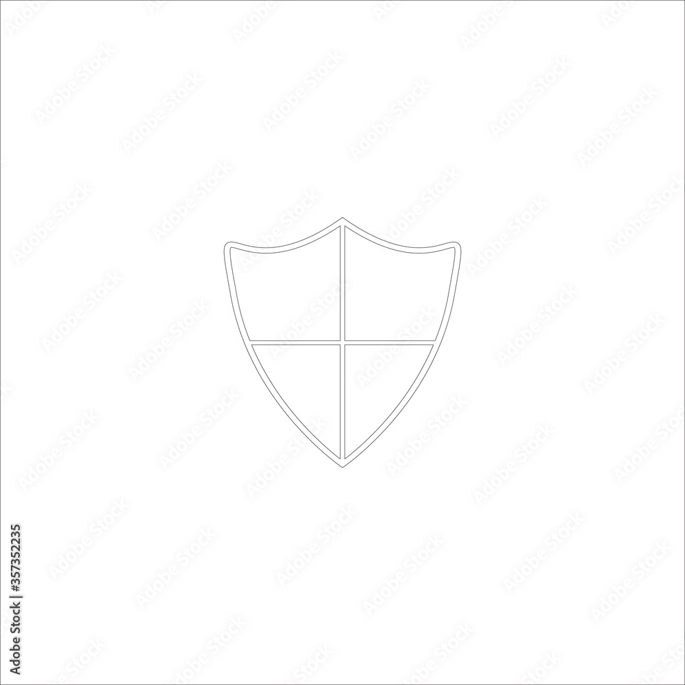 Shield line icon Shield line icon