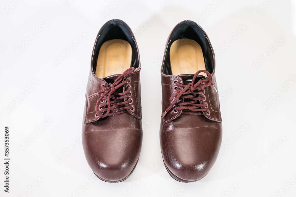 Scout 's shoes / brown shoes leather